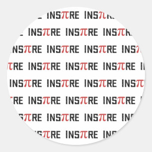 Adesivo InsPire Pi dia   Presentes de Matemática Feliz Pi-