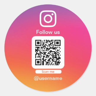 Adesivo Instagram QR code sticker