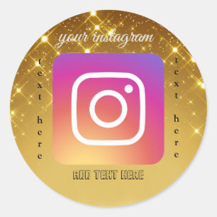 Adesivo Instagram Round Sticker