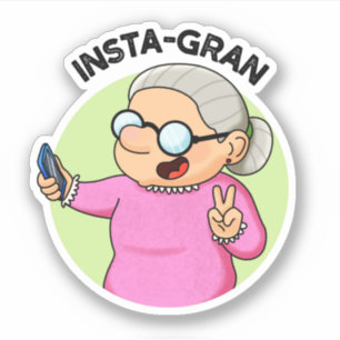 Adesivo Instagran Funny Social Media Avó Pun