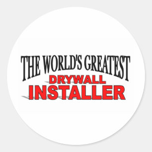 Adesivo Instalador do Drywall do mundo o grande