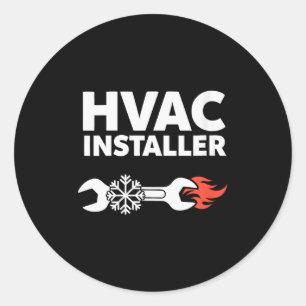 Adesivo Instaladora de HVAC Feminina Instalador de HVAC En