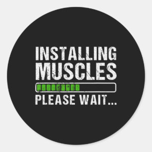 Adesivo Instalando músculos