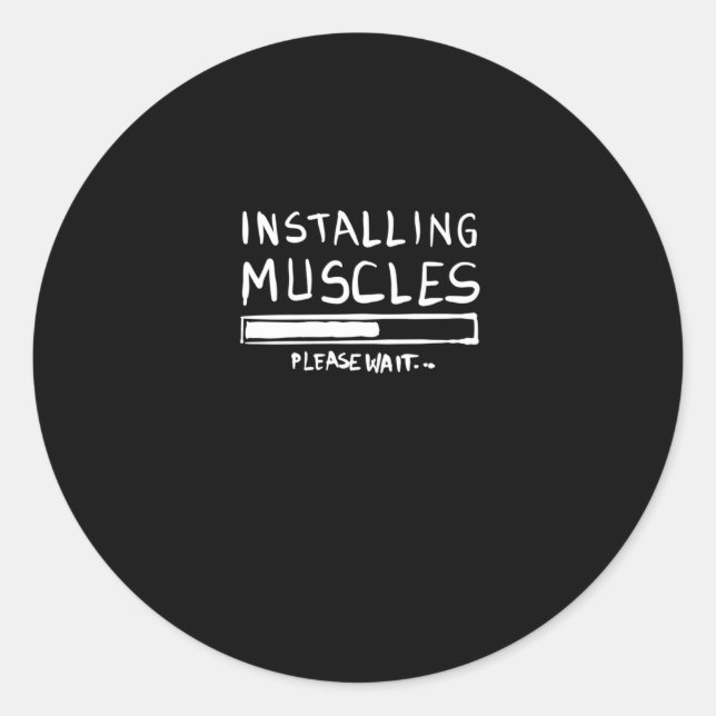 Adesivo Installing Muscles (Frente)