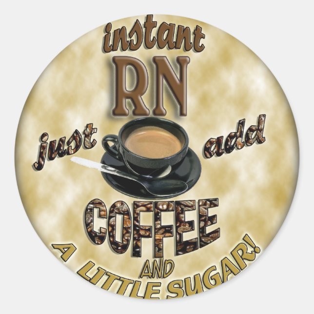 ADESIVO INSTANT RN - APENAS ADICIONE CAFÉ (Frente)