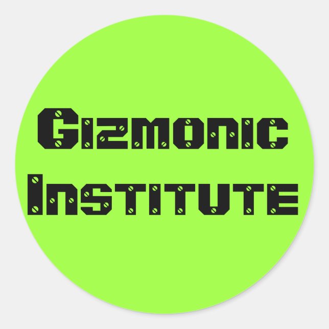 Adesivo Instituto Gizmonic (Frente)