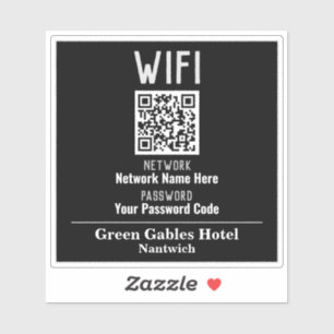Adesivo Instruções WiFi com código QR