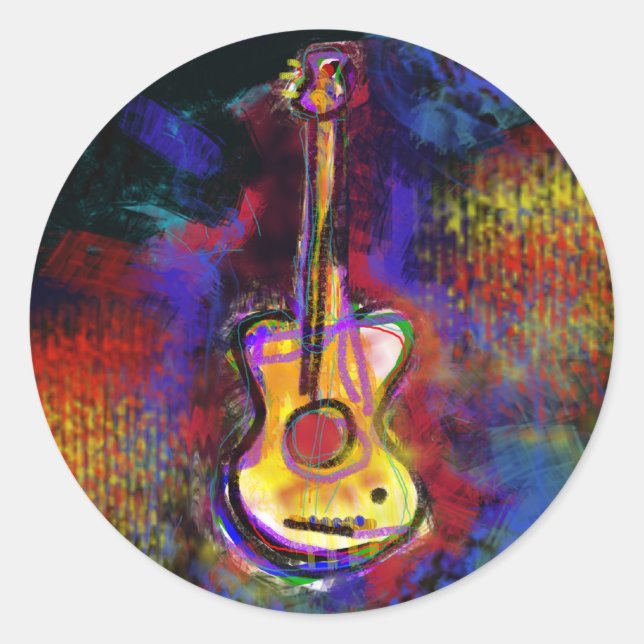 Adesivo instrumento de guitarra (Frente)