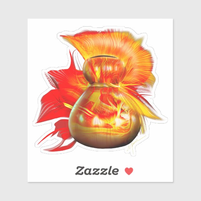 Adesivo Instrumento Ipu Hawaii Gourd (Folha)