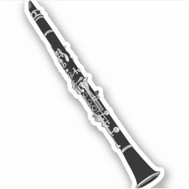 Adesivo Instrumento musical Clarinet (Frente)