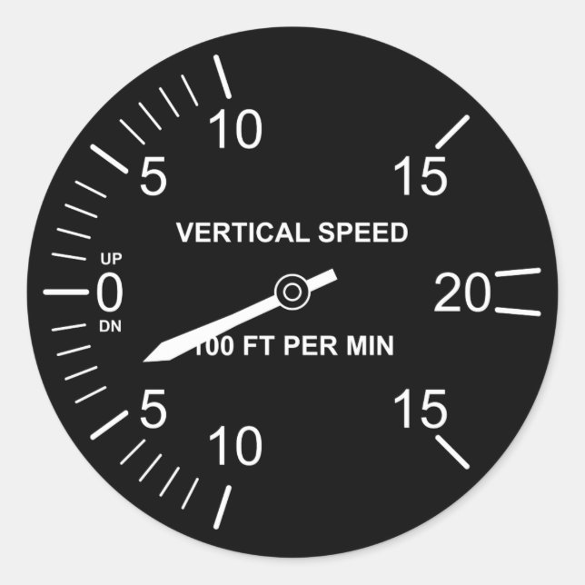 Adesivo Instrumentos de voo (Frente)