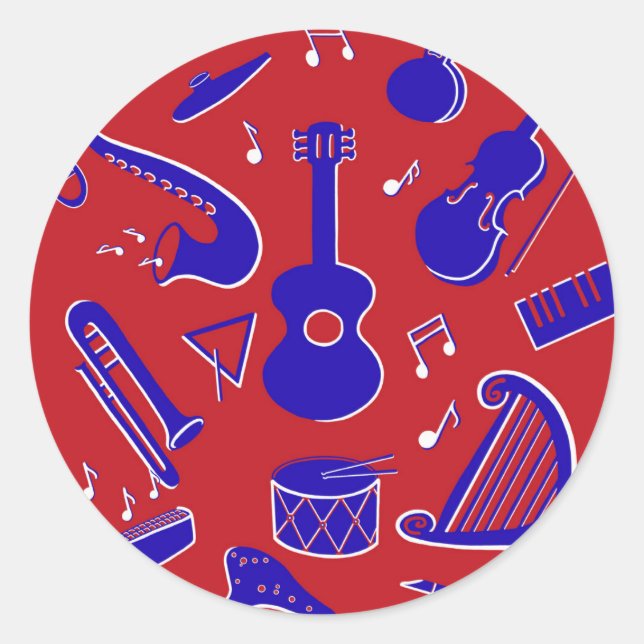 Adesivo Instrumentos Musicais (Frente)