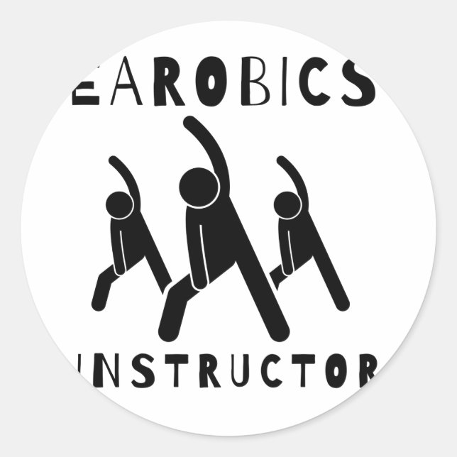 Adesivo Instrutor de Aeróbios (Frente)