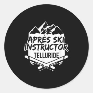 Adesivo Instrutor de Après-ski Telluride Montanha Esqui Es