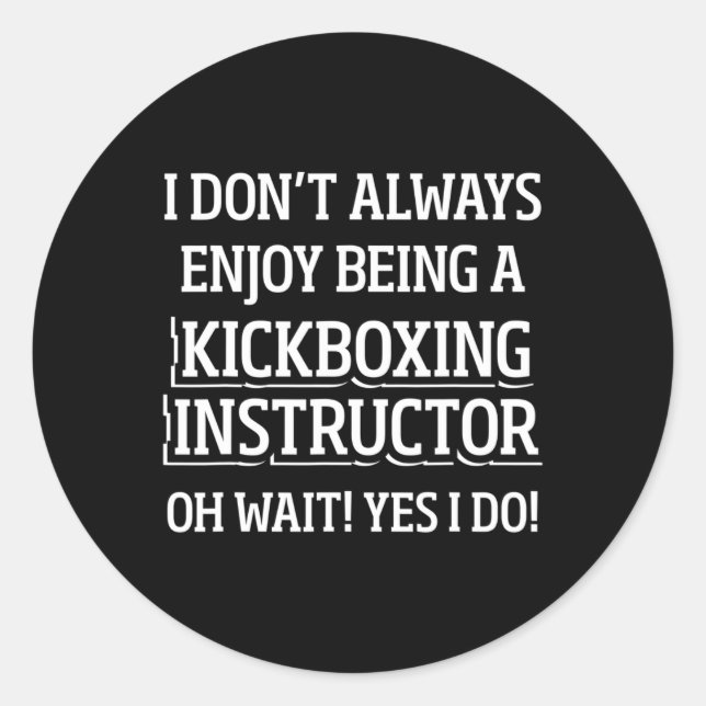Adesivo Instrutor de Kickboxing Treino de Kick Boxing _4  (Frente)