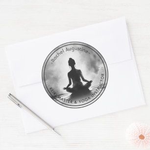 Adesivo Instrutor de Meditação de Yoga Pose do Lótus Pintu