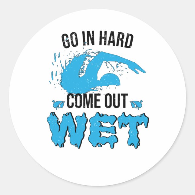 Adesivo Instrutor de natação Swimmer Natação Clube Água (Frente)