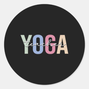 Adesivo Instrutor de Yoga Professor de Yoga