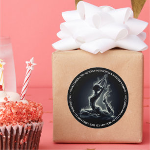 Adesivo Instrutor Yoga Reiki Pose Rei Pigeon com uma perna