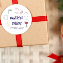 Intercâmbio de Presentes de Natal das Coisas Favor