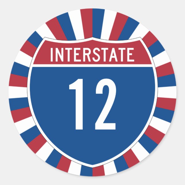 Adesivo Interestadual 12 (Frente)