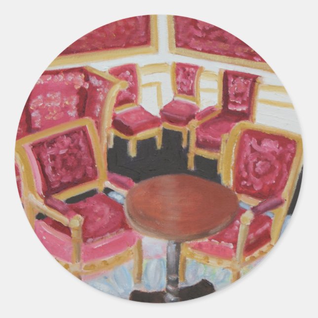 Adesivo Interior Vermelho:Chateau de Fontainebleau (Frente)