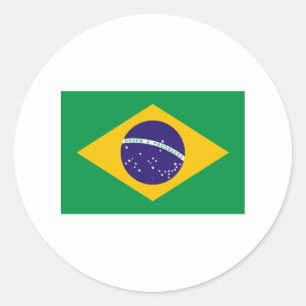 Adesivo International da BANDEIRA de Brasil
