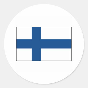 Adesivo International da BANDEIRA de Finlandia
