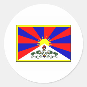 Adesivo International da BANDEIRA de Tibet