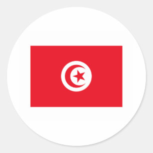 Adesivo International da BANDEIRA de Tunísia