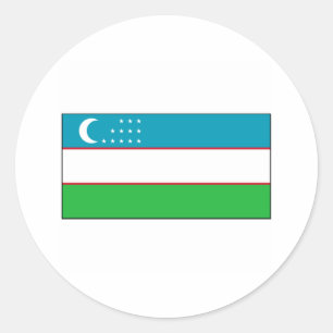 Adesivo International da BANDEIRA de Uzbekistan
