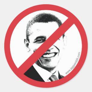 Adesivo International NÃO! Obama