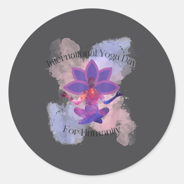 Adesivo International Yoga Day For Humanity  (Frente)