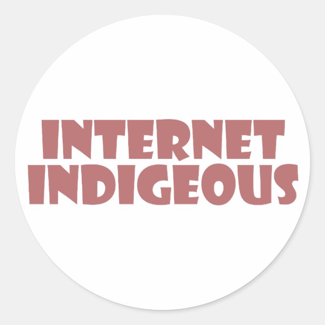 Adesivo internet Indigenous (Frente)