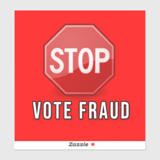 Adesivo Interromper Fraude De Votação
