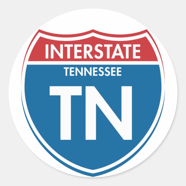 Adesivo Interstate Tennessee TN (Frente)