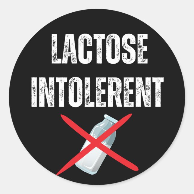 Adesivo Intolerância à lactose (Frente)