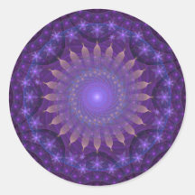 Intrair Mandala Fractal | Roxo, Azul, Laranja