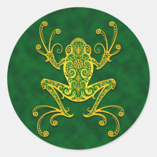 Adesivo Intrair Sapo de Árvore Verde do Ouro