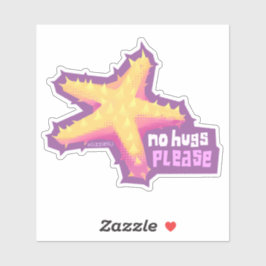 Adesivo Introduz-se o peixe estrelado - autocolante médio