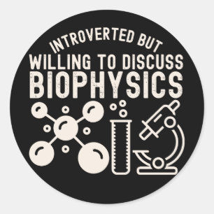 Adesivo Introvertido mas Disposto a Discutir Biofísica