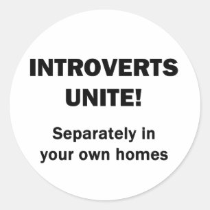 Adesivo Introverts unem-se!