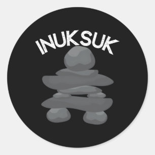 Adesivo Inukshuk Stone Estátua M Escultura Inuksuk
