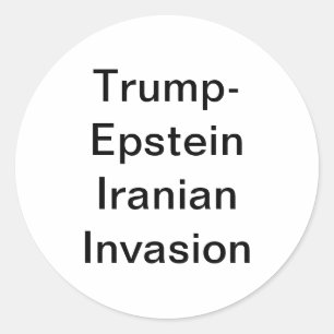 Adesivo Invasão do Irã Trump-Epstein Hankamer Artjunkhaus
