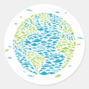 Adesivo Invasão do mundo, Alienígenas, navios espaciais