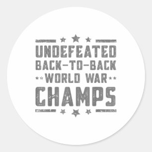 Adesivo Invencível Dois Campeões da Guerra Mundial 4 De Ju