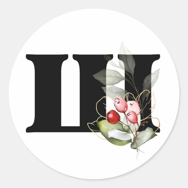 Adesivo inverno MONOGRAM alfabeto cirílico búlgaro  Classe (Frente)