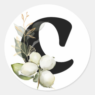 Adesivo inverno MONOGRAM alfabeto cirílico búlgaro Classe