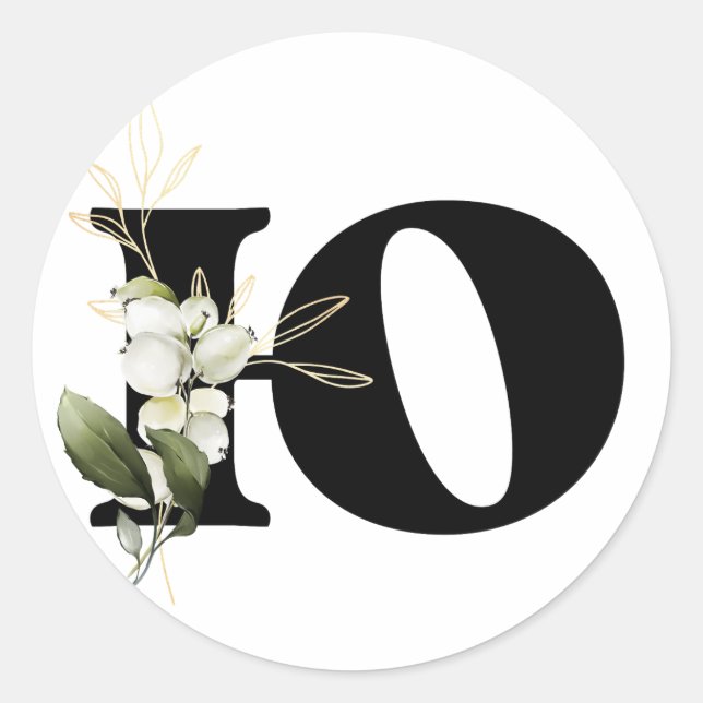 Adesivo inverno MONOGRAM alfabeto cirílico búlgaro  Classe (Frente)