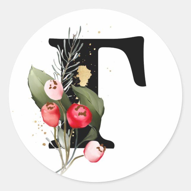 Adesivo inverno MONOGRAM alfabeto cirílico búlgaro Classe (Frente)